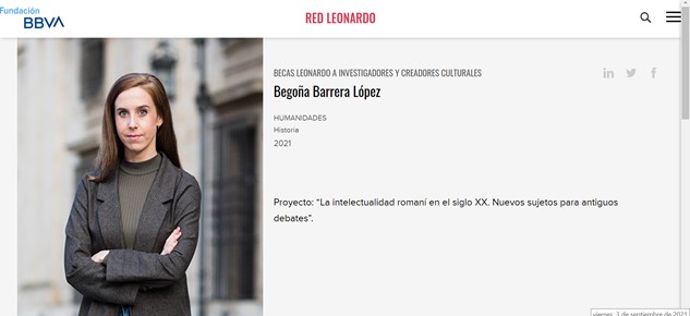 Beca Leonardo Begoña Barrera