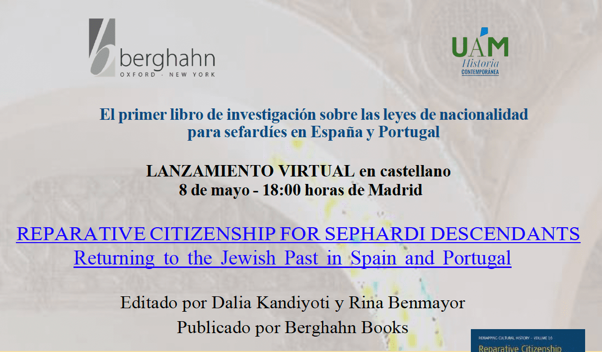 Daniela Fesler participa en Reparative Citizenship for Sephardi Descendants: Returning to the Jewish Past in Spain and Portugal