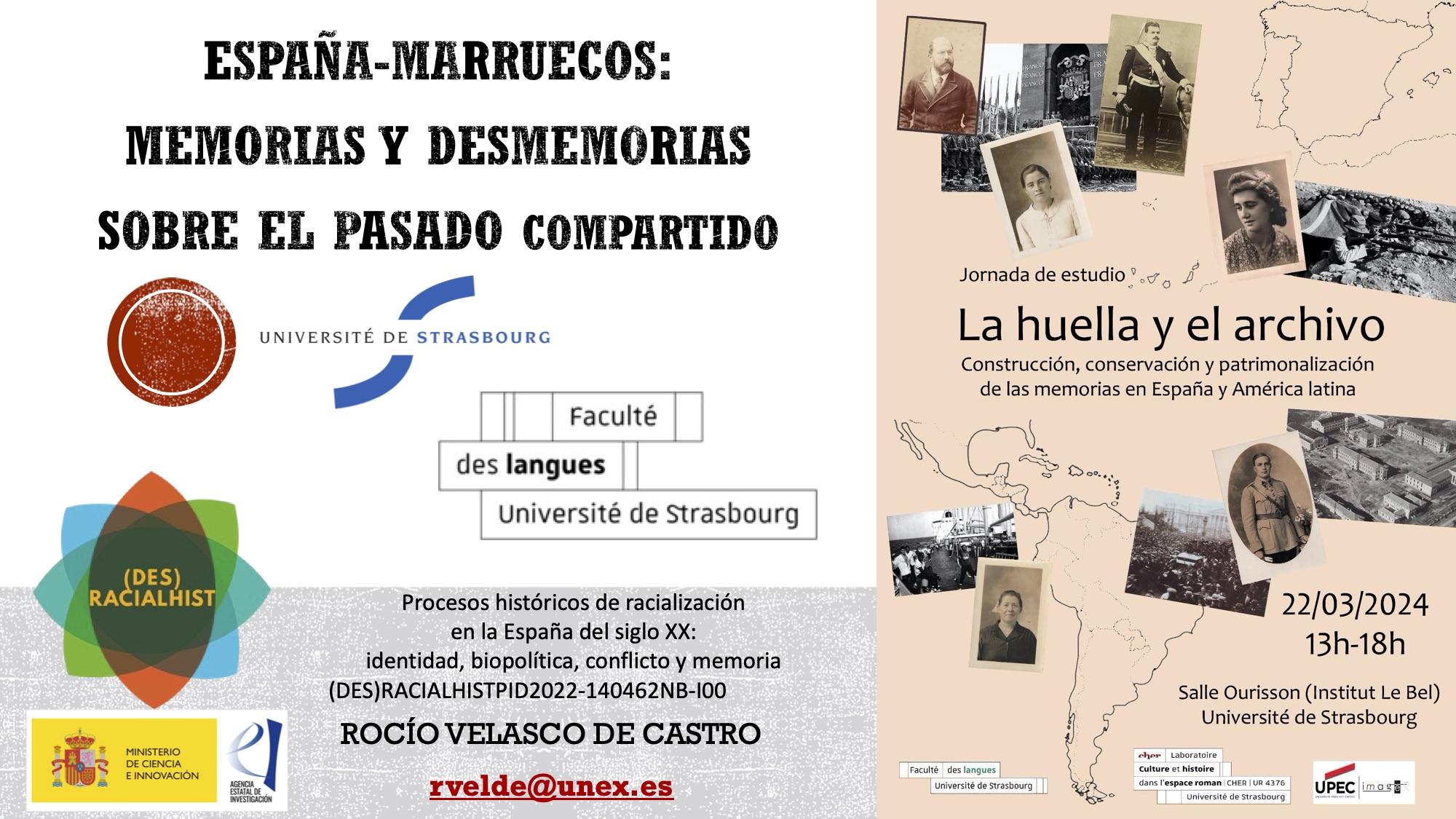 ROCÍO VELASCO EN LA JORNADA DE ESTUDIO LA HUELLA Y EL ARCHIVO EN LA UNIVERSIDAD DE ESTRASBURGO